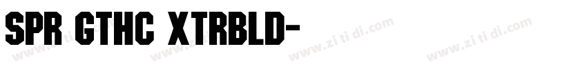 Spr Gthc xtrBld字体转换
